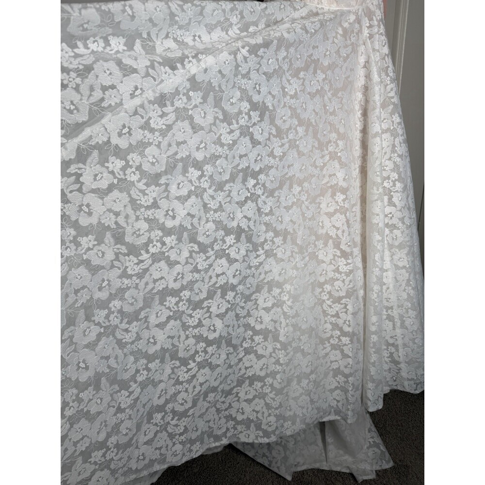 Jenny Yoo NWT Leigh Lace Strapless White Wedding Dress Size 10 BHLDN - Picture 3 of 16